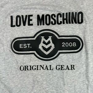 Moschino Gray Short Sleeve Tee